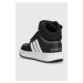 Detské tenisky adidas Originals HOOPS MID 3. AC I čierna farba