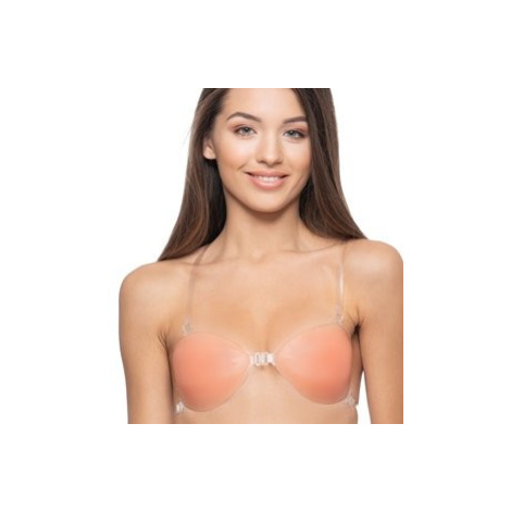 Women's silicone bra with straps GORTEKS - beige