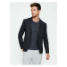 Koton Men's Gray Button Detailed Blazer Jacket