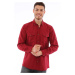 G722 DEWBERRY MEN'S SHIRT-BURGUNDY