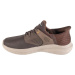 Hnedé pánske kožené tenisky Skechers Slip-Ins: Slade - Macklin 210890-CHOC