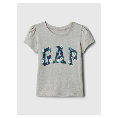 Svetlosivé dievčenské tričko GAP
