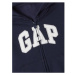 GAP FULLZIP LOGO Chlapčenská mikina, tmavo modrá, veľkosť