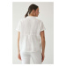Ľanová košeľa Medicine biela farba, regular, s klasickým golierom