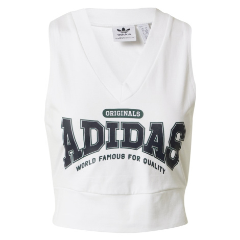ADIDAS ORIGINALS Top  jedľová / čierna / biela