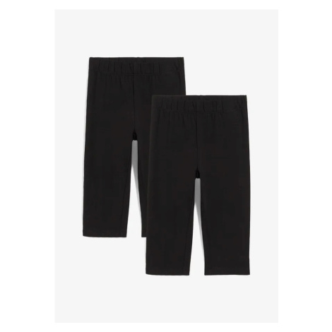 Capri legíny z elastickej bio bavlny (2 ks) bonprix