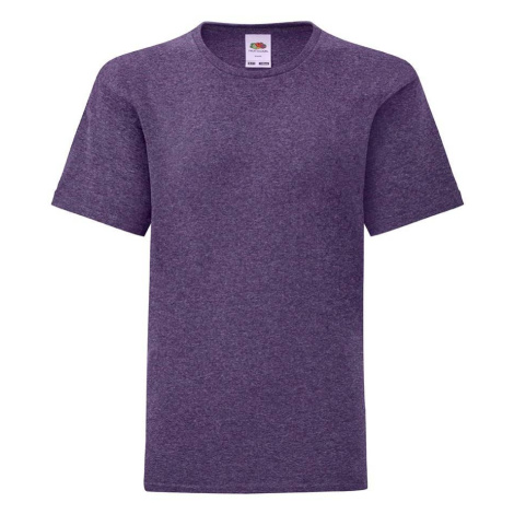 Purple children's t-shirt in combed cotton Fruit of the Loom