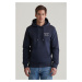 MIKINA GANT SMALL GRAPHIC SWEAT HOODIE EVENING BLUE