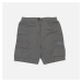 Karl Kani Rubber Signature Cargo Shorts Anthracite - Pánske - Kraťasy Karl Kani - Sivé - 6013396