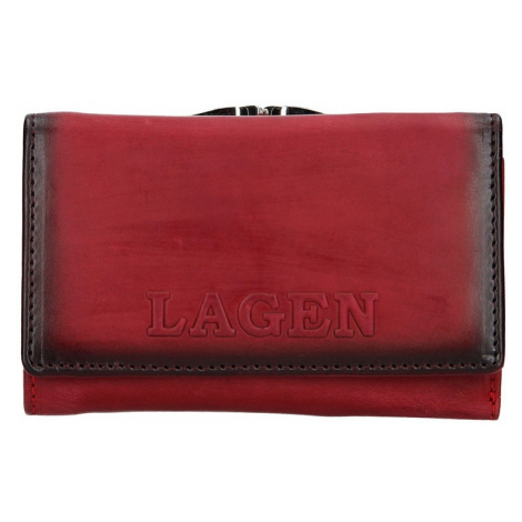 Dámska kožená peňaženka Lagen Denisse - červená
