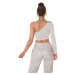 Sexy One-Arm Crop top white Einheitsgroesse