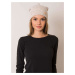 Beige women's hat with pompom RUE PARIS