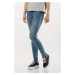 Tommy Jeans Rifle - TOMMY HILFIGER MID RISE SKINNY NORA modré