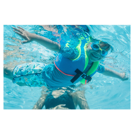 Detská plavecká vesta Swimvest+ modro-zelená 25 - 35 kg NABAIJI