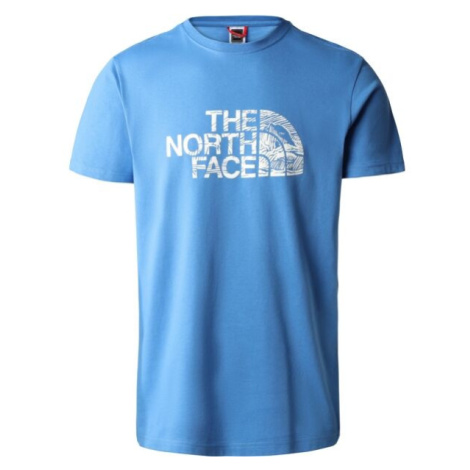 The North Face S/S WOODCUT DOME TEE Pánske tričko, modrá, veľkosť