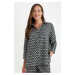 DEFACTO Regular Fit Patterned Long Sleeve Shirt