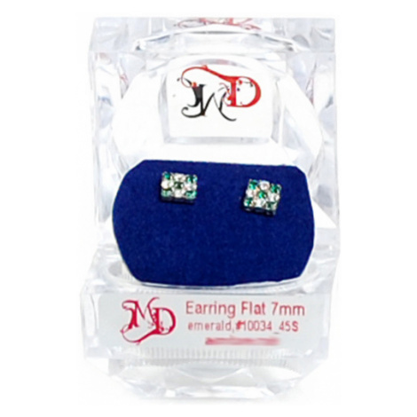 Special Earrings Flat 45S Emerald