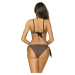 Hnedé push-up bikiny Camilla Dark Taupe M-489 (1)