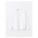 LC Waikiki LCW ECO Optic White Plain Long Sleeve Women's Shirt