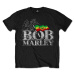 Bob Marley tričko Distressed Logo Čierna