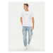 Guess Jeans Tričko M4YI52 K8HM0 Biela Slim Fit