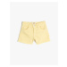 Koton Denim Shorts Pocket Cotton Adjustable Elastic Waist