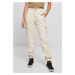 Women's high-waisted cargo pants whitesand