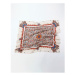 Šátek s potiskem drobného vzoru 100 x 100 cm, vyrobeno ve Francii