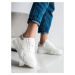 SMALL SWAN WHITE SNEAKERS WITH ECO LEATHER