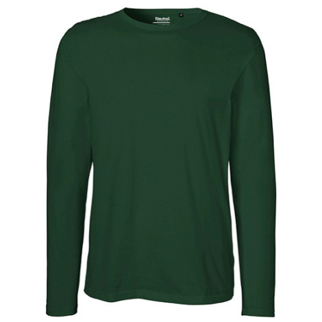 Neutral Pánske tričko s dlhým rukávom NE61050 Bottle Green