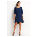 Awama Woman's Dress A125 Navy Blue