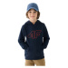 Chlapčenská mikina s kapucňou 4F JUNIOR SWEATSHIRT-JWMM00TSWSM1292-31S-NAVY