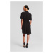 Šaty Karl Lagerfeld Wrap Dress Black