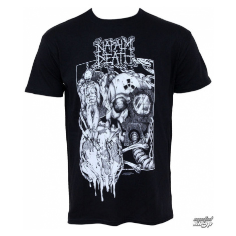 Tričko metal RAZAMATAZ Napalm Death Čierna viacfarebná