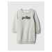 GAP Baby sweatshirt dress with logo - Girls