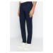 Trendyol Navy Blue Slim Fit Chino Trousers