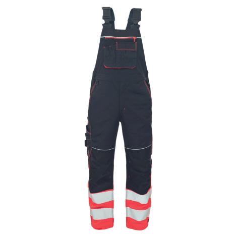 Cerva Knoxfield Hvps Dw Pánske HI-VIS nohavice s trakmi 03530049 antracit/červená