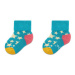 Happy Socks Súprava 4 párov vysokých detských ponožiek XKFNT08-6500 Farebná