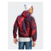 Adidas Mikina Future Icons Allover Print Hoodie IC3708 Červená Loose Fit