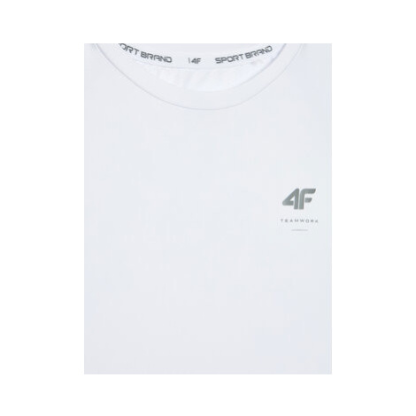 4F Funkčné tričko HJZ22-JTSMF002 Biela Regular Fit