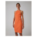 EDITED Pletené šaty 'India'  oranžová