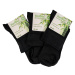Star Socks bambusové pánske ponožky SET 3 - čierne