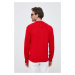 Bavlnený sveter United Colors of Benetton červená farba