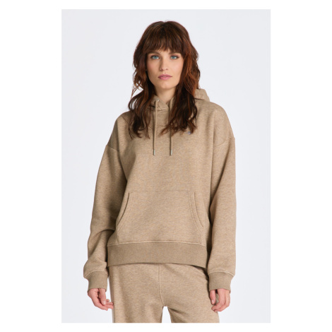 MIKINA GANT REL SHIELD HOODIE DESERT BROWN