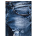 Pánske modré džínsové šortky Dstreet SX2446