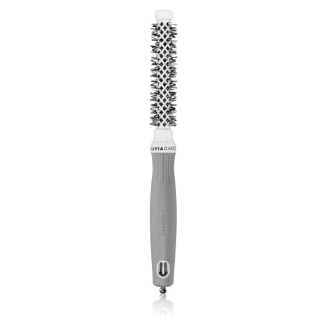 Olivia Garden Expert Shine Wavy Bristles White&Grey kefa na vlasy průměr 80 mm