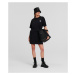 Šaty Karl Lagerfeld Ikonik 2.0 Patch T-Shirt Dress Black