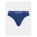 Calvin Klein Underwear Stringové nohavičky 000QF7188E Tmavomodrá