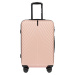 PÚDROVÁ SADA 3 KUFROV SN120-3, SET OF 3 SUITCASES (L, M, XS) WINGS ABS+, PINK