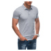 Edoti Men's plain polo shirt